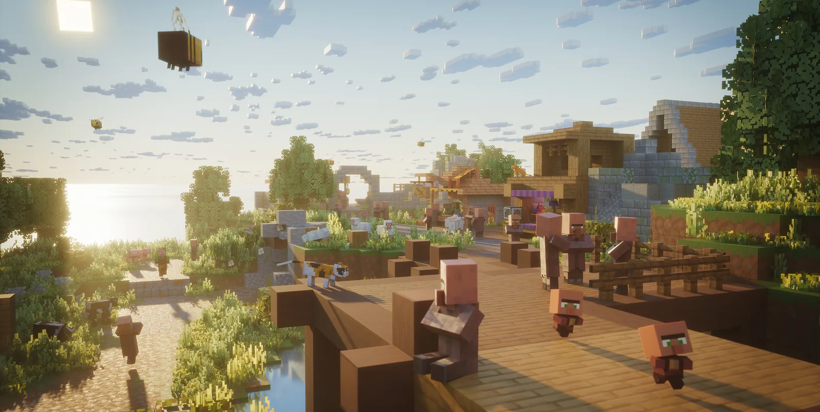 Official key art showing the Minecraft Dungeons II release splash screen