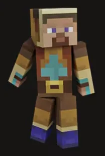 Steve hero skin unlocked as a Minecraft Dungeons II pre-order reward